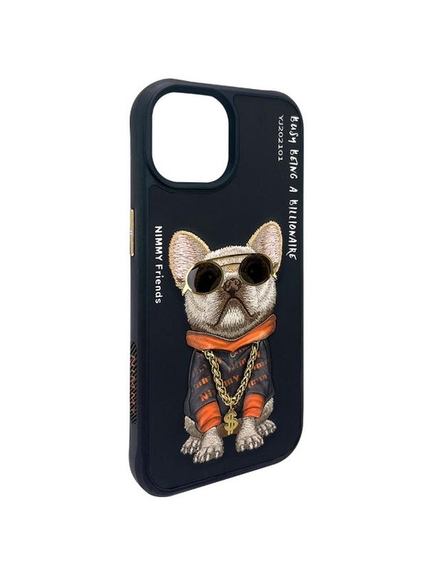 NIMMY futerał GLASSES COOL DOG do IPHONE 15 czarny