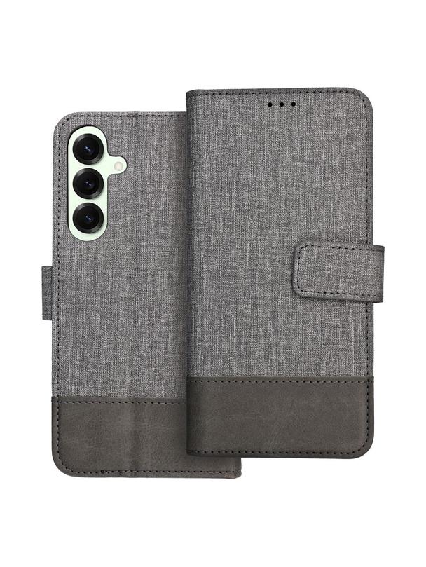 Kabura GOMMA Book do SAMSUNG S24 FE szary