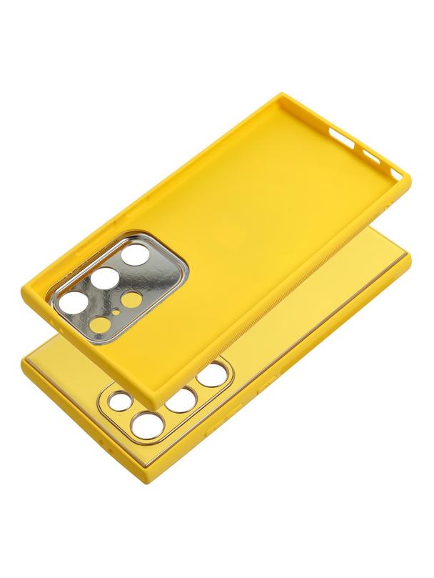 Futerał LEATHER CASE skórzany do SAMSUNG S24 Ultra żółty