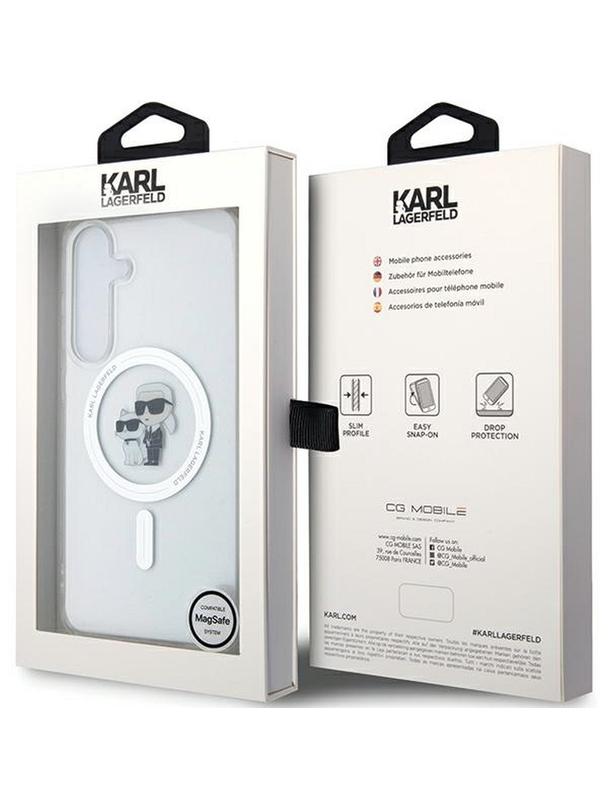 KARL LAGERFELD futerał do SAMSUNG S24 Plus KLHMS24MHGKCNOT (MAGSAFE IML KC) transparentny