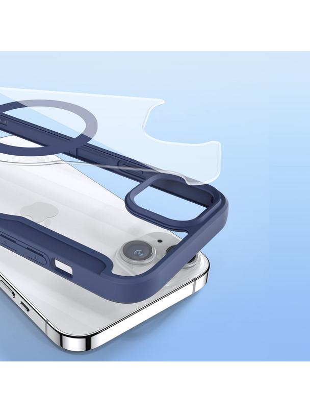 DUX DUCIS kabura SKIN X PRO kompatybilna z MagSafe do IPHONE 15 Plus niebieska