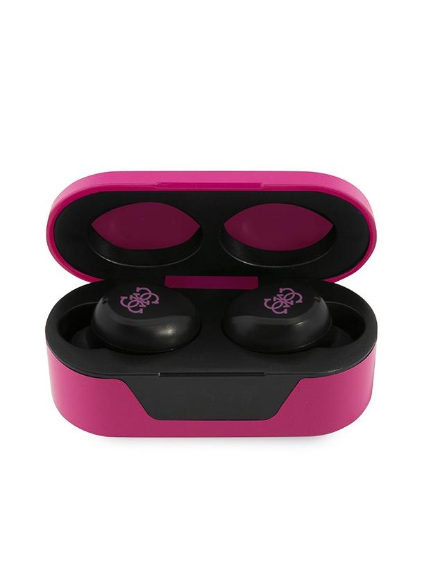 GUESS słuchawki bezprzewodowe bluetooth TWS + stacja dokująca GUTWST31EM magenta