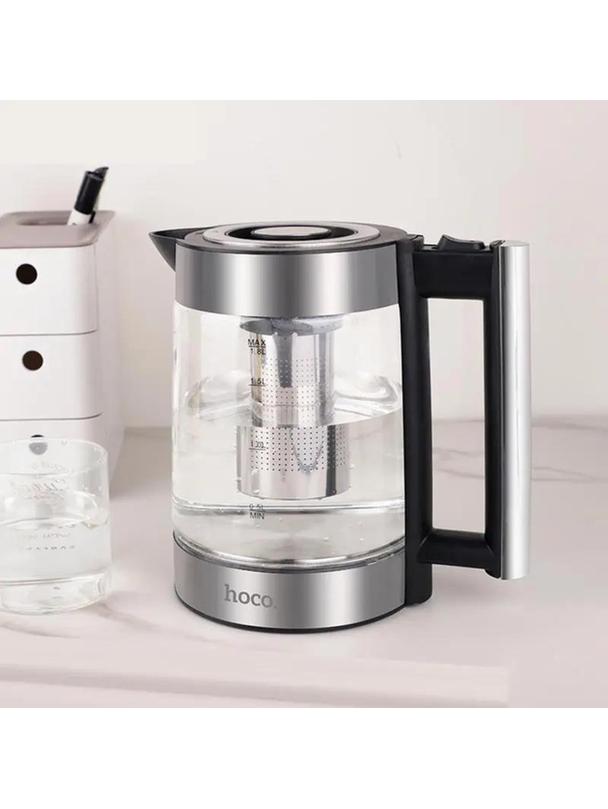 Czajnik elektryczny Hoco 1,8L HA01A szkło / stainless steel