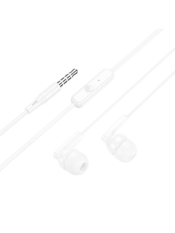 Słuchawki przewodowe douszne Jack 3,5 mm Hoco M121 białe