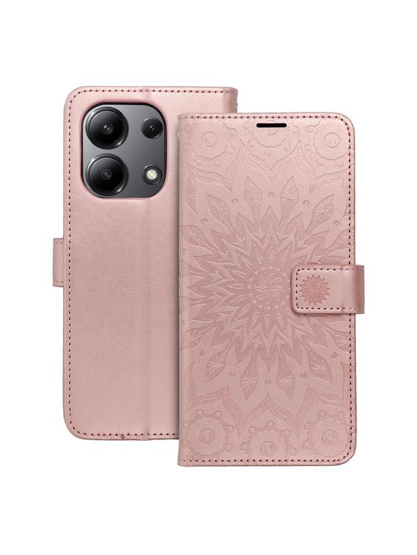 Kabura MEZZO Book do XIAOMI Redmi Note 13 4G mandala złoty róż