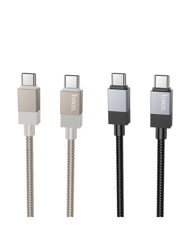Kabel USB C do USB C Hoco 3A 60W 1 m X110 złoty