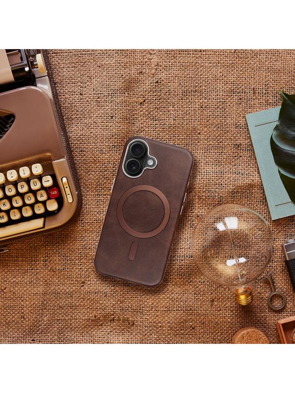 Futerał GENTLEMAN MAG COVER kompatybilny z MagSafe do IPHONE 11 brązowy