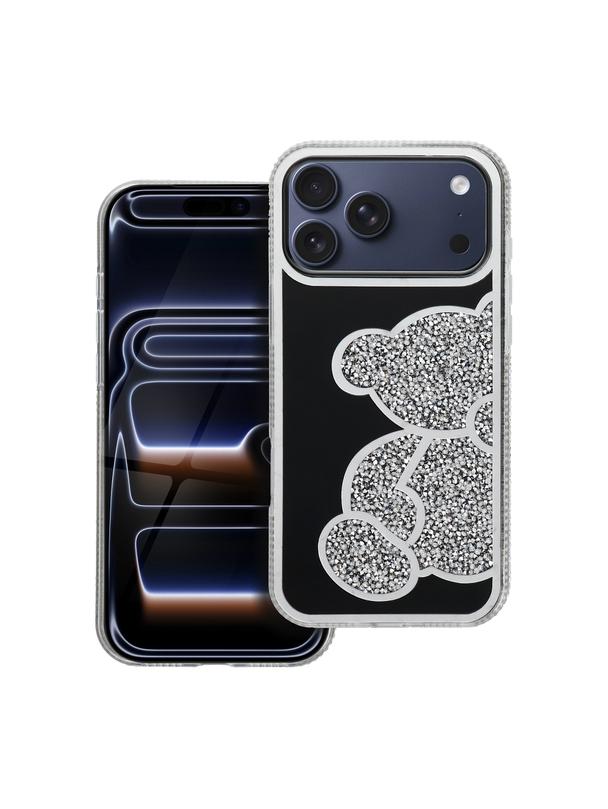 Futerał TEDDY BEAR do IPHONE 17 Pro Max srebrny