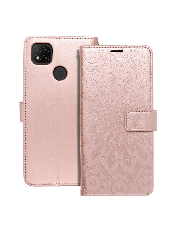 Kabura MEZZO Book do XIAOMI Redmi 9C / 9C NFC mandala złoty róż