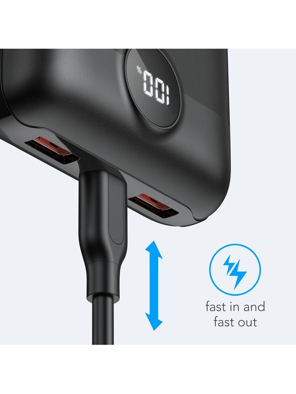 Powerbank Veger S20 (W2053) PD QC3.0 2A 22,5W 20000 mAh czarny