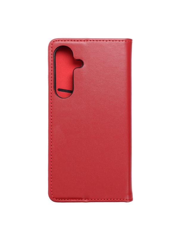 Kabura SMART PRO Book skórzana do SAMSUNG S24 bordowy