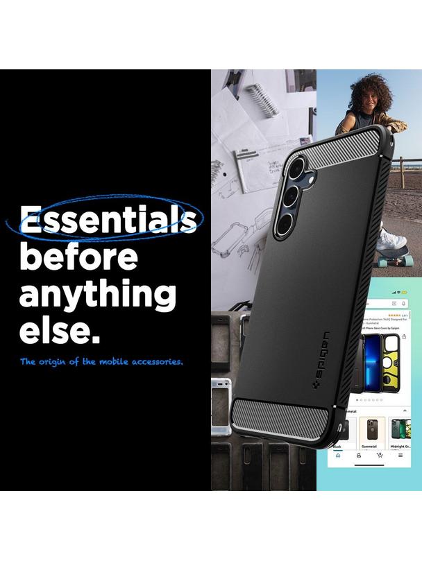 SPIGEN futerał RUGGED ARMOR do SAMSUNG A55 5G matte black