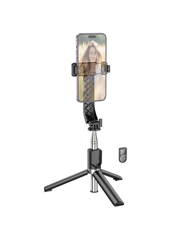 Selfie stick Hoco tripod z pilotem bezprzewodowym K20 czarny