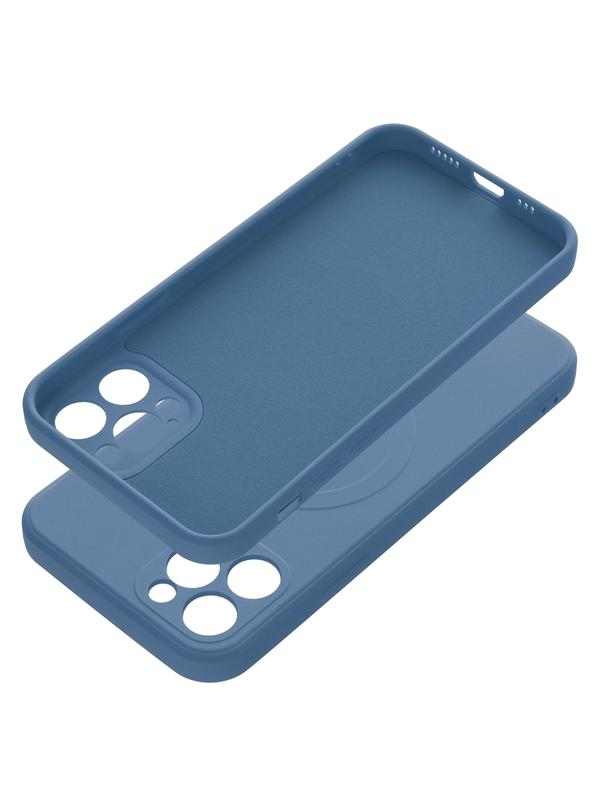 Futerał SILICONE MAG COVER kompatybilny z MagSafe do IPHONE 12 Pro niebieski