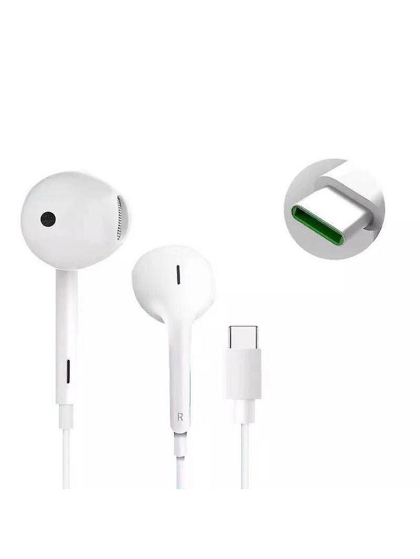 OPPO oryginalne słuchawki przewodowe Typ C z mikrofonem MH147 białe bulk