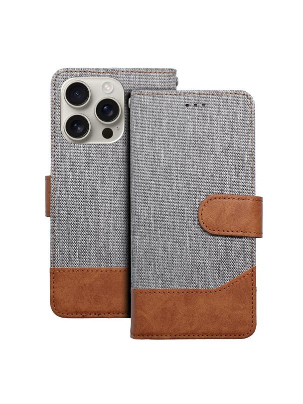 Kabura JEANS Book do IPHONE 16 Pro Max szary