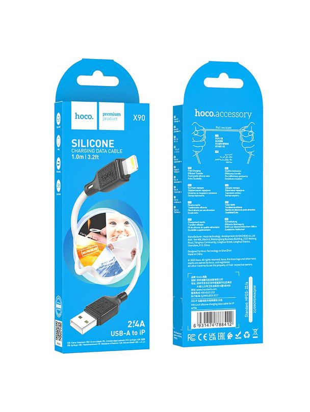 Kabel USB C do Lightning Hoco PD 20W 1 m X90 biały