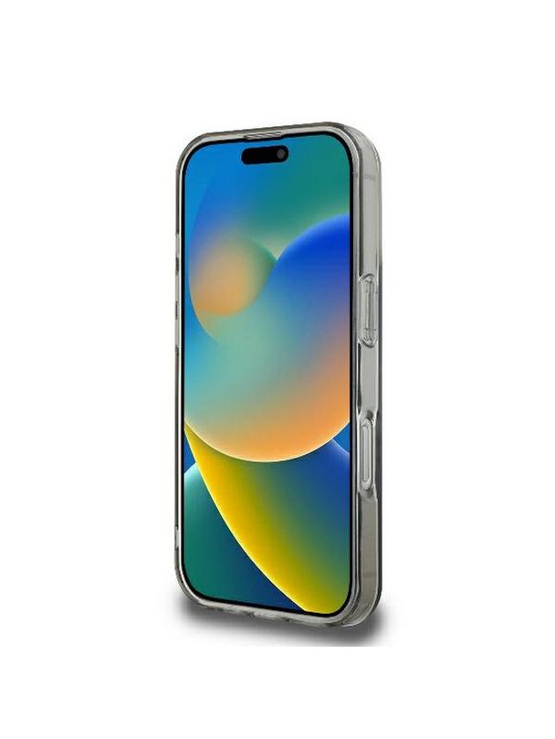 GUESS futerał do IPHONE 16 Pro kompatybilny z MagSafe GUHMP16LHFWFCK (IML Flowers Wreath) czarny