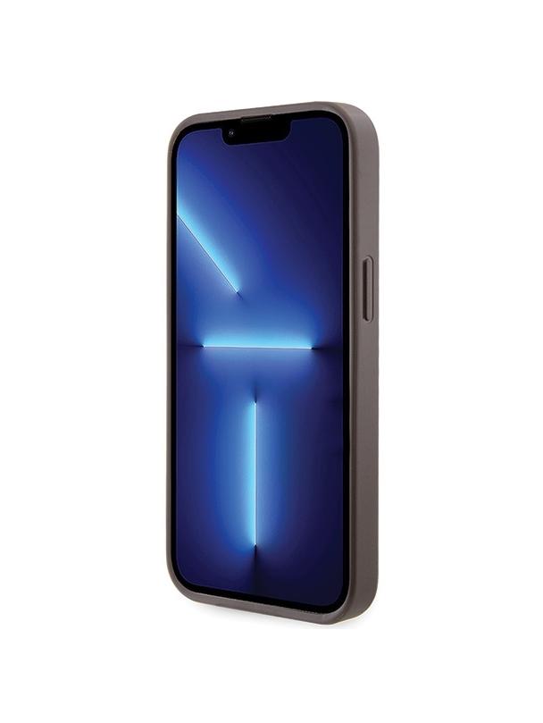 GUESS futerał do IPHONE 13 / 14 / 15 GUHCP14SP4TDSCPW (Crossbody 4G Metal Logo) brązowy