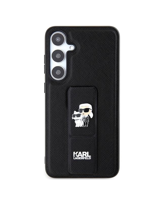 KARL LAGERFELD futerał do SAMSUNG S24 KLHCS24SGSAKCPK (GRIPSTAND SAFFIANO KC PINS) czarny