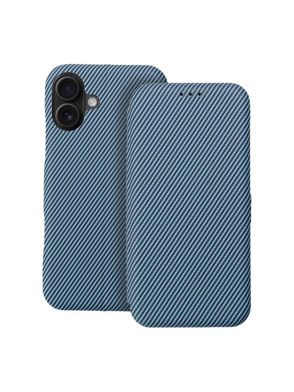 Kabura FOLIO Side Magnet do IPHONE 16 PLUS niebieski