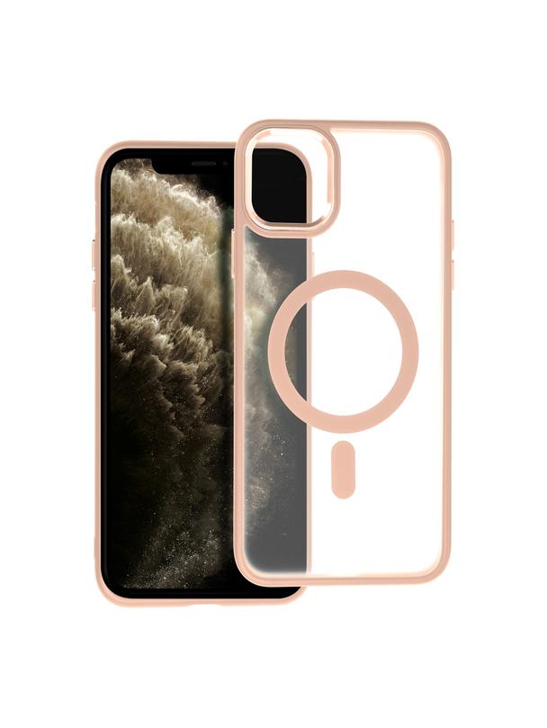 Futerał MATTE MAG COVER kompatybilny z MagSafe do IPHONE 11 Pro Max różowy