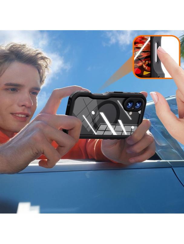 Futerał wodoodporny SHELLBOX GT kompatybilny z MagSafe do IPHONE 16 czarny