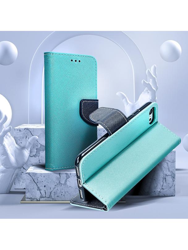 Kabura FANCY Book do SAMSUNG J5 2016 granatowo miętowy