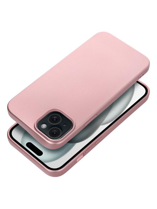 Futerał METALLIC do IPHONE 15 Plus różowy
