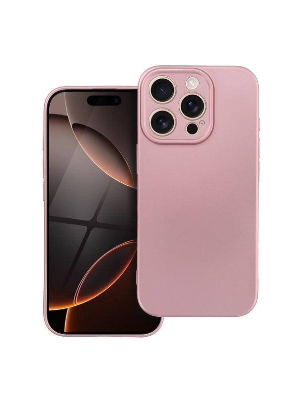 Futerał METALLIC do IPHONE 16 Pro różowy
