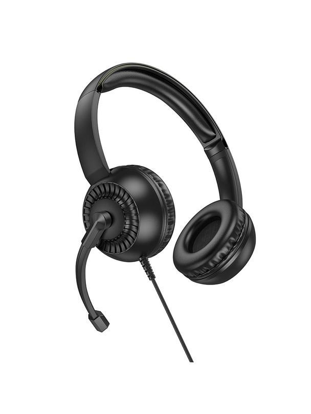 Słuchawki przewodowe nauszne Jack 3,5 mm Hoco W112 czarne