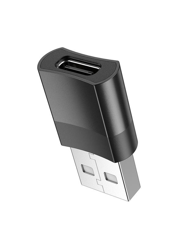 Adapter OTG USB A do USB C Hoco UA17 czarny
