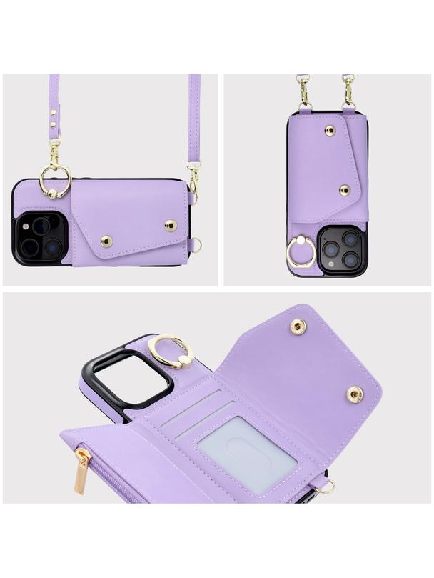 Futerał portfel WONDER dla IPHONE 13 liliowy