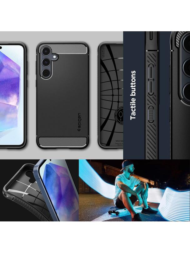 SPIGEN futerał RUGGED ARMOR do SAMSUNG A55 5G matte black