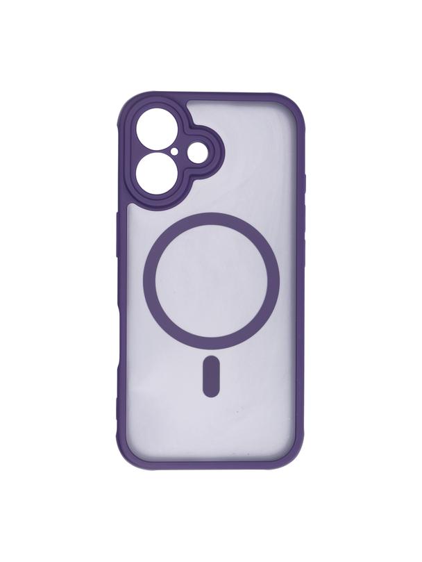 Futerał FULL MATTE MAG COVER kompatybilny z MagSafe do IPHONE 16 fioletowy