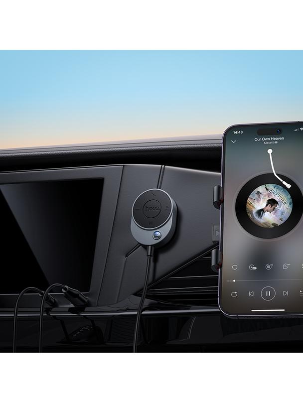 Odbiornik AUX Hoco Bluetooth z kablem Jack 3,5 mm E150 szary