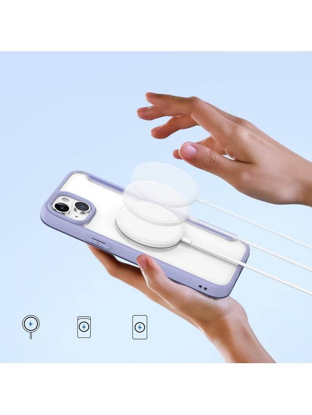 DUX DUCIS kabura SKIN X PRO kompatybilna z MagSafe do IPHONE 15 Plus fioletowa