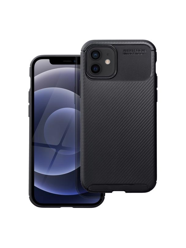 Futerał CARBON PREMIUM do IPHONE 12 / 12 Pro czarny