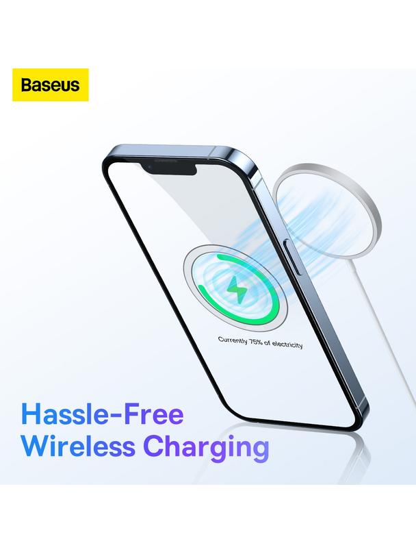 BASEUS blaszki uniwersalne kompatybilne z MagSafe PCCH000012 2 sztuki srebrne