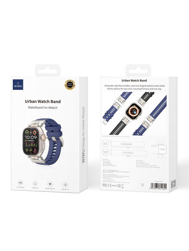 WiWU - Pasek do smartwatcha Wi-WB012 Urban Watch Band 42/44/45/49mm - granatowy