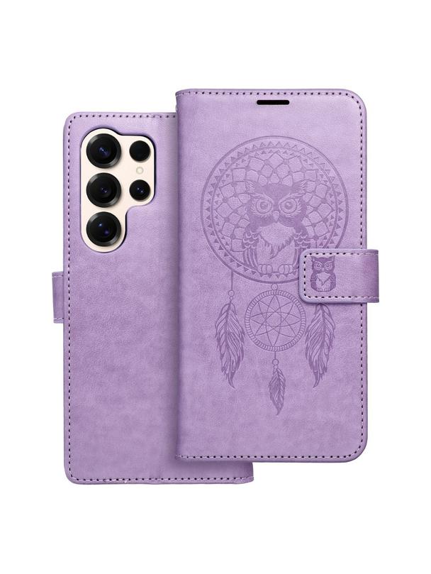 Kabura MEZZO Book do SAMSUNG S25 Ultra łapacz snów fioletowy
