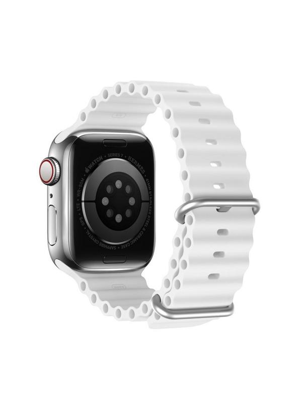 DUX DUCIS pasek OCEAN WAVE silikonowy do Apple Watch 42 / 44 / 45 mm biały