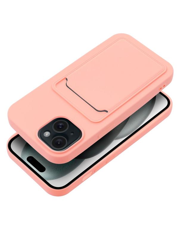 Futerał CARD CASE do IPHONE 15 różowy
