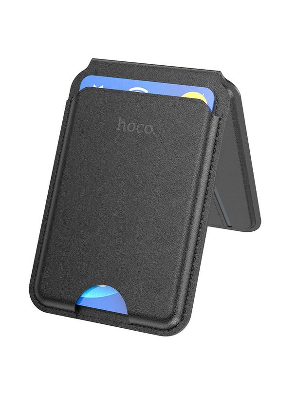 Portfel magnetyczny na karty Hoco zgodny z MagSafe GT3 czarny