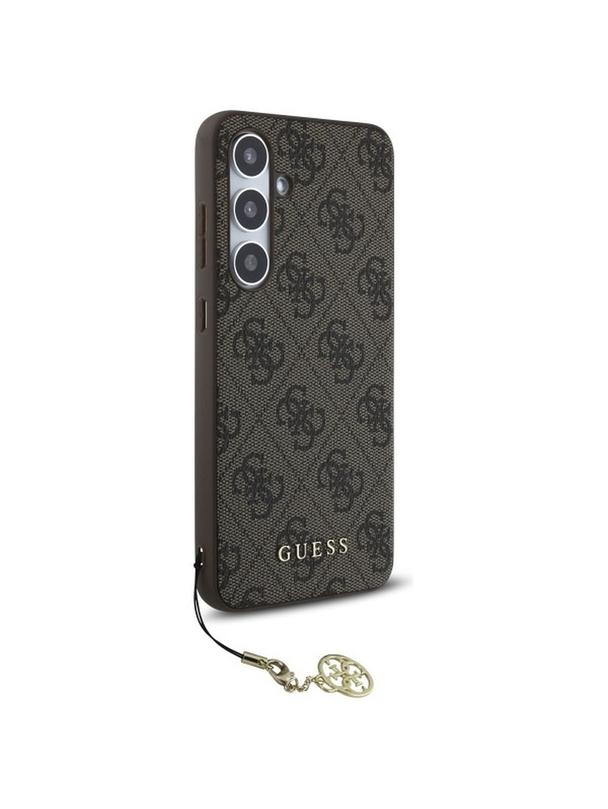 GUESS futerał do SAMSUNG S24 FE GUHCS24FEGF4GBR (HC PU 4G Charm) brązowy