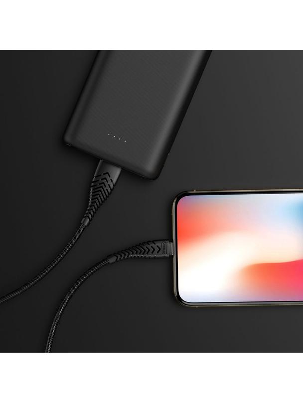 Kabel USB A do Lightning VEGER 2,4A V105 1,2 m czarny