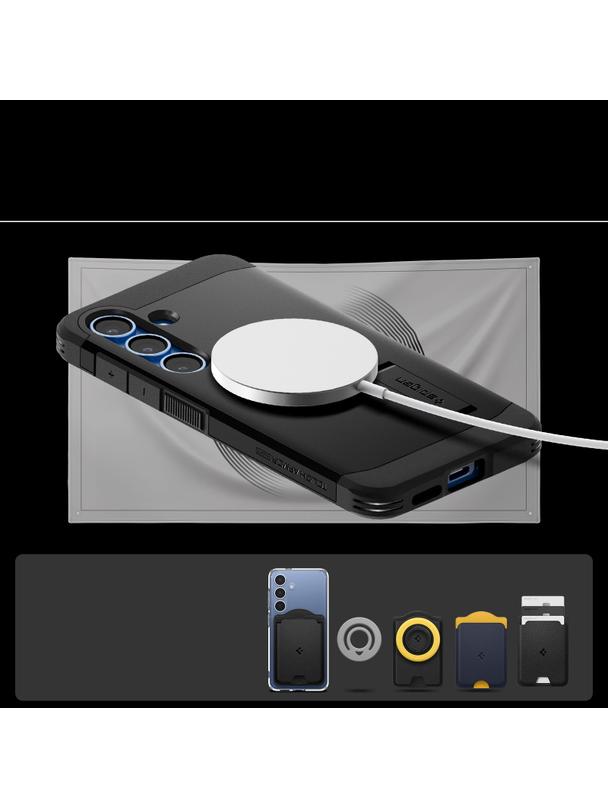 SPIGEN futerał TOUGH ARMOR kompatybilny z MagSafe do SAMSUNG S25 Plus black