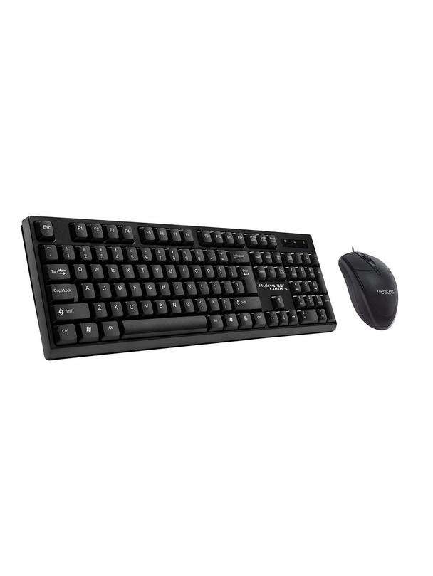 Zestaw klawiatura QWERTY + myszka przewodowy USB A K8605  U+U