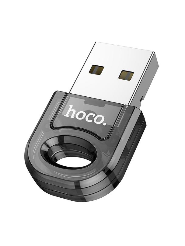 Adapter USB A bluetooth Hoco UA28 transparentny czarny