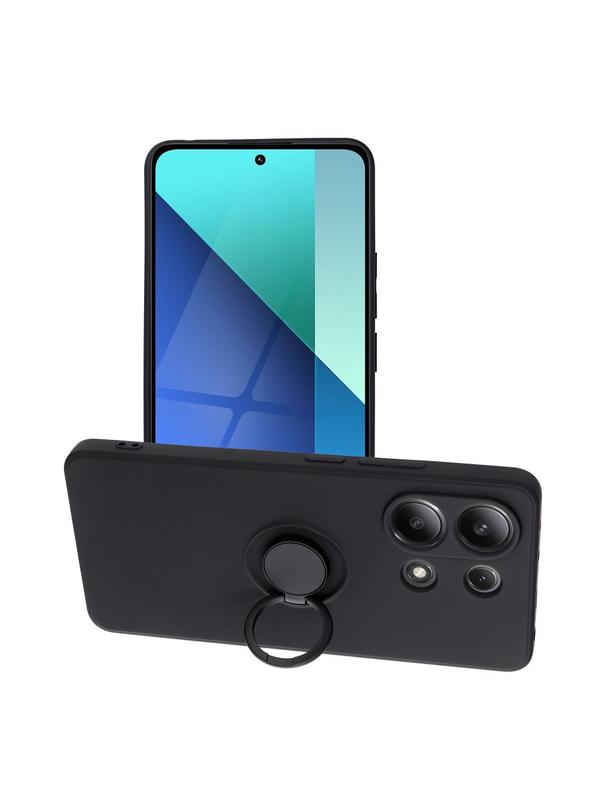 Futerał SILICONE RING do XIAOMI Redmi Note 13 4G czarny